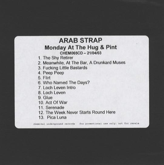 Arab Strap - Monday At The Hug & Pint