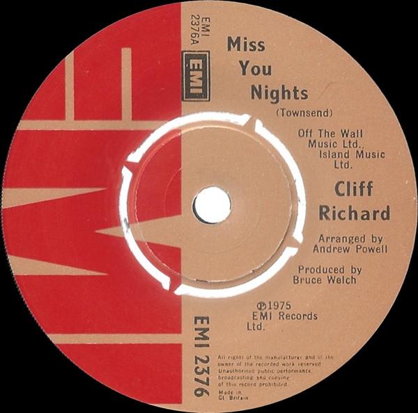 Cliff Richard - Miss You Nights