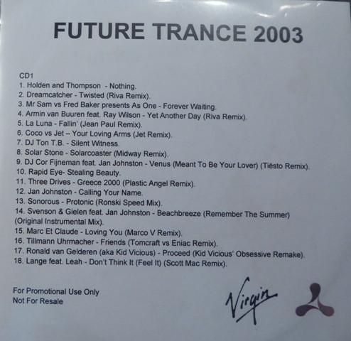  - Cream Future Trance 2003