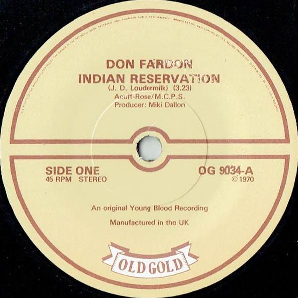 Don Fardon - Indian Reservation / Dreamin' Room