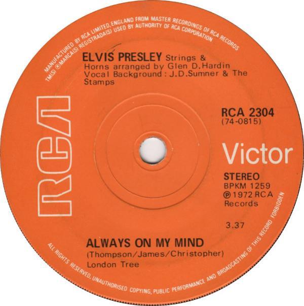 Elvis Presley - Always On My Mind / Separate Ways