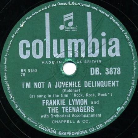 Frankie Lymon & The Teenagers - I'm Not A Juvenile Delinquent / Baby Baby