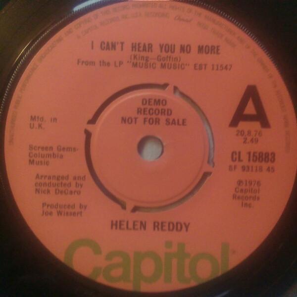 Helen Reddy - I Can't Hear You No More