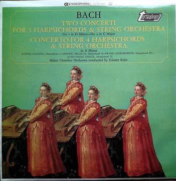 Johann Sebastian Bach, Mainzer Kammerorchester, Günter Kehr - Two Concerti For 3 Harpsichords & String Orchestra / Concerto For 4 Harpsichords & String Orchestra