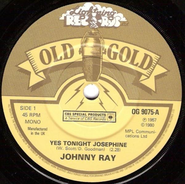 Johnnie Ray - Yes Tonight Josephine / Just Walkin' In The Rain