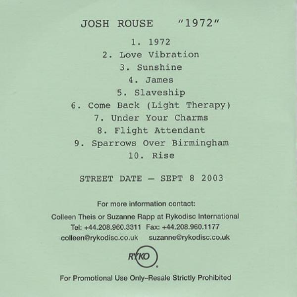 Josh Rouse - 1972