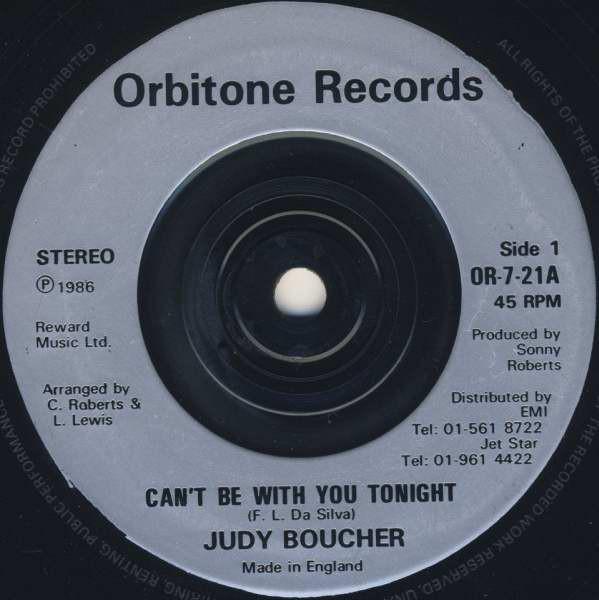 Judy Boucher - Can't Be With You Tonight