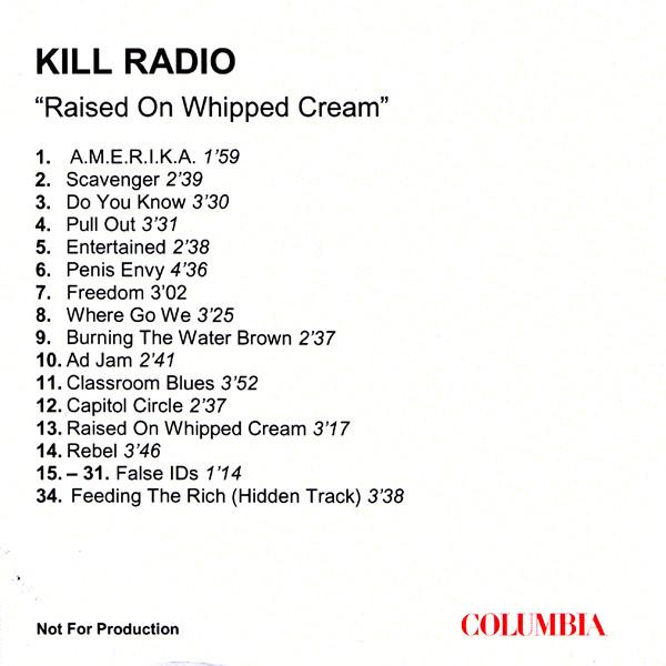 Killradio - Raised On Whipped Cream