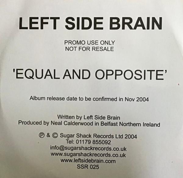 Left Side Brain - Equal And Opposite - Album Sampler