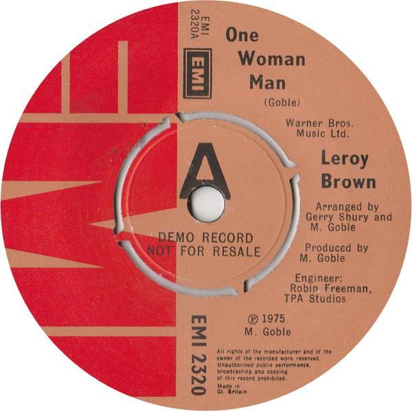 Leroy Brown (5) - One Woman Man