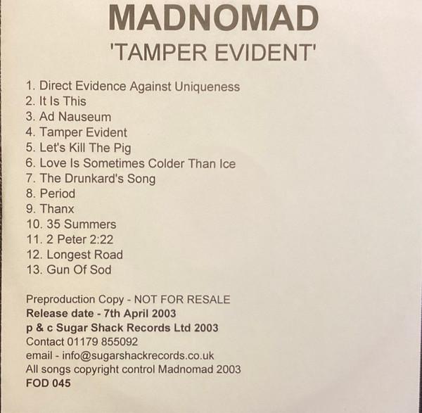 Madnomad - Tamper-Evident