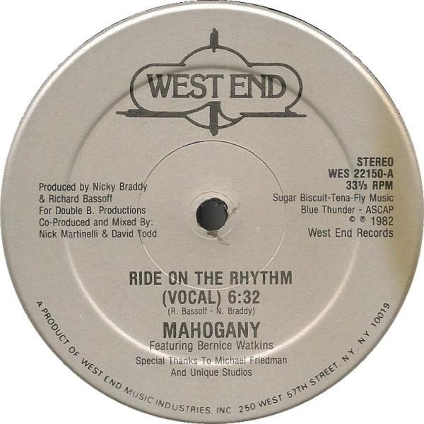 Mahogany, Bernice Watkins - Ride On The Rhythm