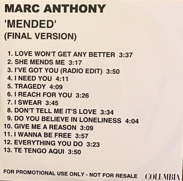 Marc Anthony - Mended