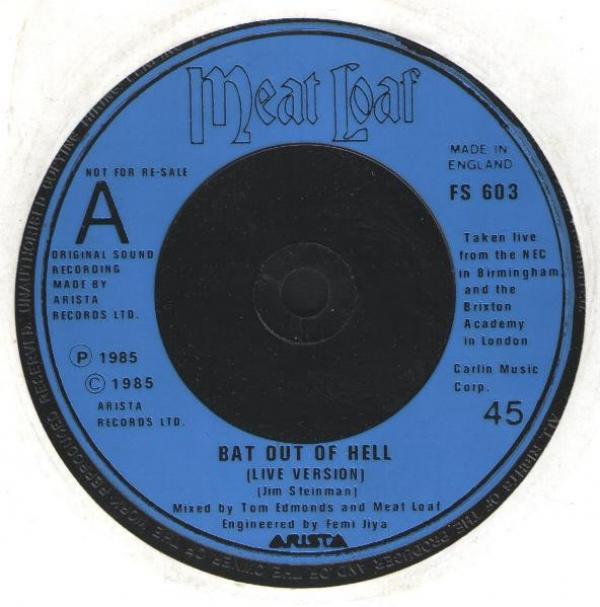 Meat Loaf - Bat Out Of Hell (Live Version)