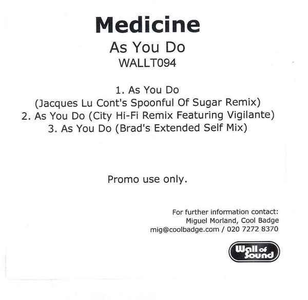 Medicine (2) - As You Do