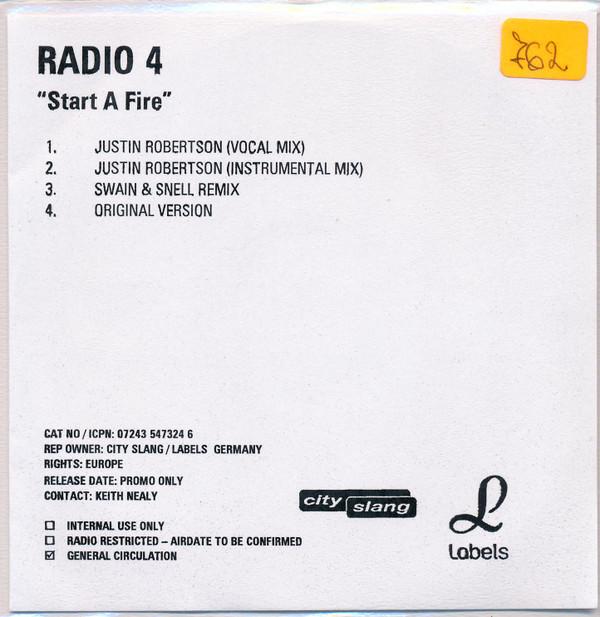 Radio 4 - Start A Fire