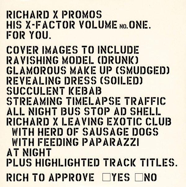 Richard X - Promos His X-Factor Vol. 1