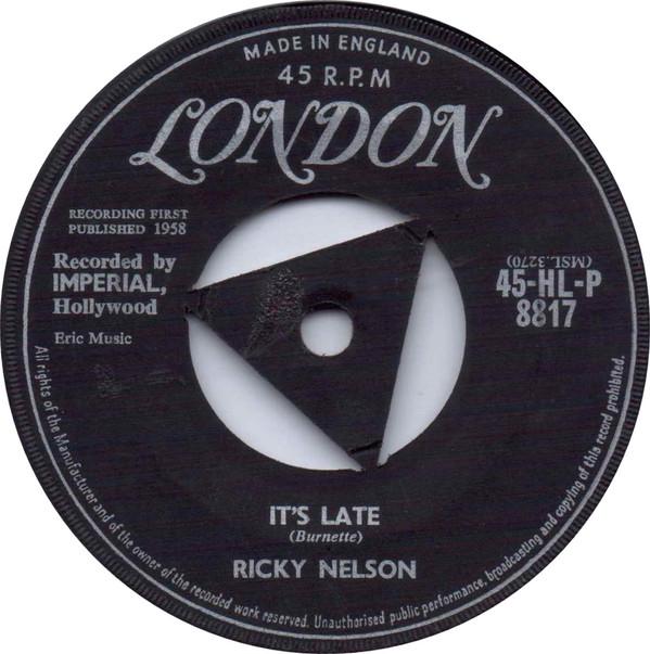 Ricky Nelson (2) - It's Late