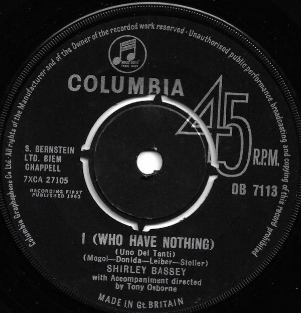 Shirley Bassey - I (Who Have Nothing)