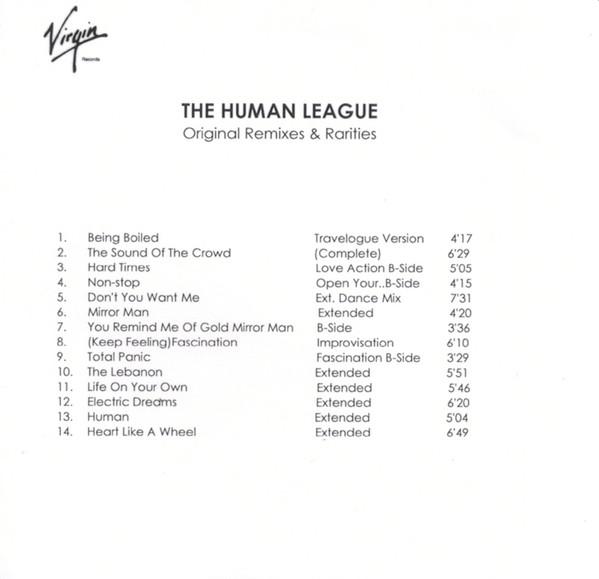 The Human League - Original Remixes & Rarities