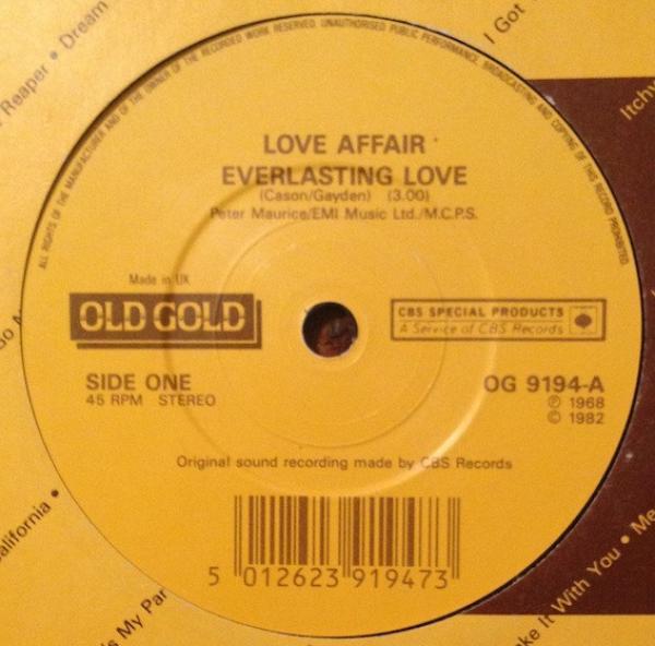 The Love Affair - Everlasting Love / A Day Without Love